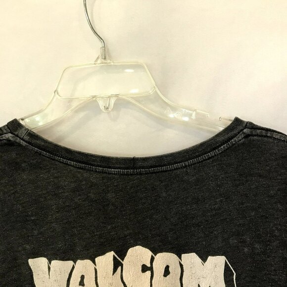Volcom Stone Cropped Tee Oversized Pullover Crew Neck Women's Size XS 8 Boxy Fit - Picture 7 of 8
